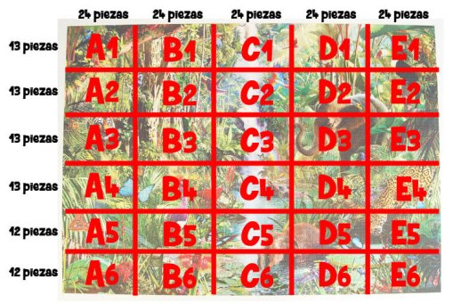 Patrón despiece 9000 Animales