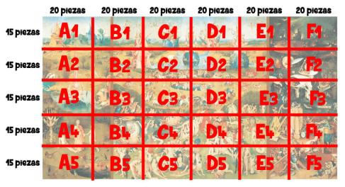 Patrón despiece 9000 El jardín copia