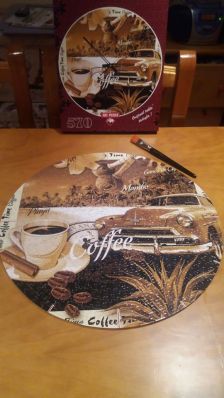 570 Reloj, una taza de cafe (Art puzzle)